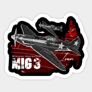 Mikoyan-Gurevich MiG-3 Russian Vintage Aircraft Sticker